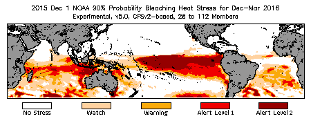 Bleaching Outlook - 90% probability