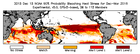 Bleaching Outlook - 90% probability