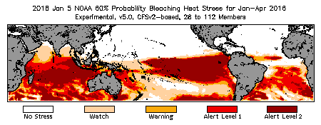 Bleaching Outlook - 60% probability