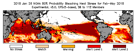 Bleaching Outlook - 60% probability