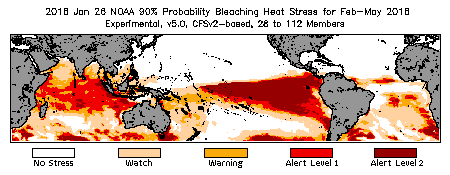 Bleaching Outlook - 90% probability