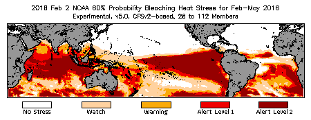 Bleaching Outlook - 60% probability