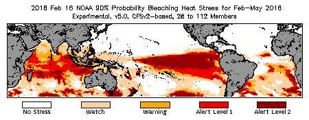 Bleaching Outlook - 90% probability