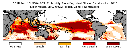 Bleaching Outlook - 90% probability