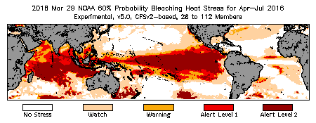 Bleaching Outlook - 60% probability