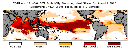 Bleaching Outlook - 60% probability