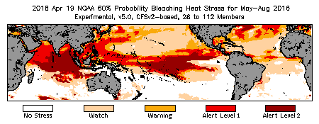 Bleaching Outlook - 60% probability