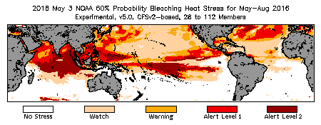 Bleaching Outlook - 60% probability