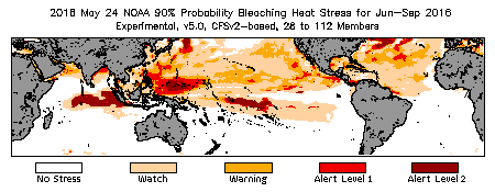 Bleaching Outlook - 90% probability