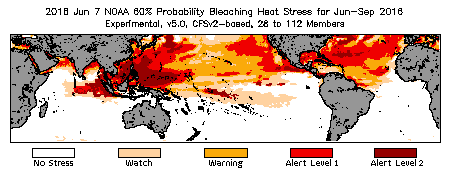 Bleaching Outlook - 60% probability