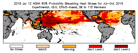 Bleaching Outlook - 60% probability