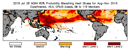 Bleaching Outlook - 60% probability