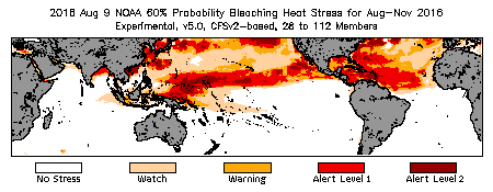 Bleaching Outlook - 60% probability