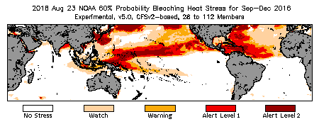 Bleaching Outlook - 60% probability