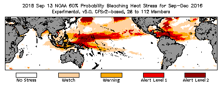 Bleaching Outlook - 60% probability