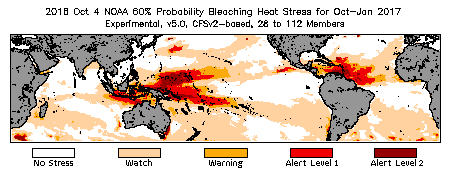 Bleaching Outlook - 60% probability