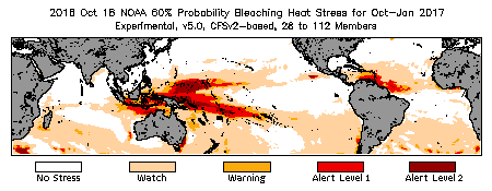 Bleaching Outlook - 60% probability