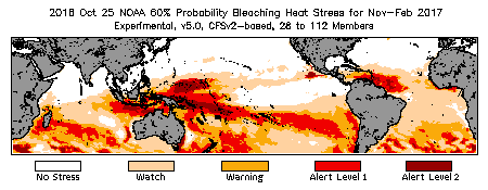 Bleaching Outlook - 60% probability
