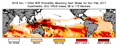 Bleaching Outlook - 60% probability