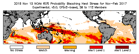 Bleaching Outlook - 60% probability