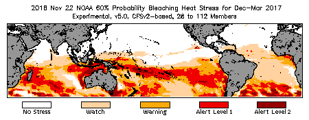 Bleaching Outlook - 60% probability