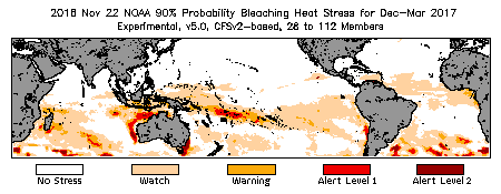 Bleaching Outlook - 90% probability