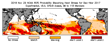 Bleaching Outlook - 60% probability