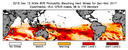 Bleaching Outlook - 60% probability