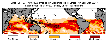 Bleaching Outlook - 60% probability