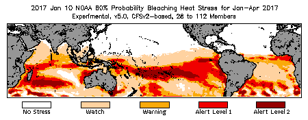 Bleaching Outlook - 60% probability