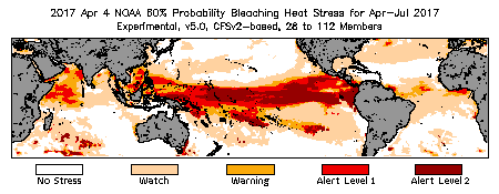 Bleaching Outlook - 60% probability