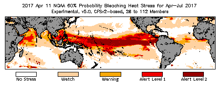 Bleaching Outlook - 60% probability