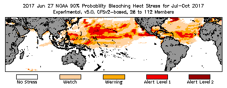 Bleaching Outlook - 90% probability