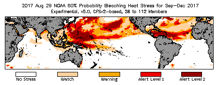 Bleaching Outlook - 60% probability