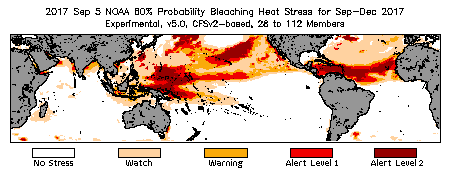 Bleaching Outlook - 60% probability