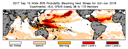 Bleaching Outlook - 60% probability