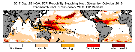 Bleaching Outlook - 60% probability