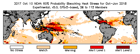 Bleaching Outlook - 60% probability