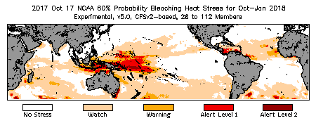 Bleaching Outlook - 60% probability