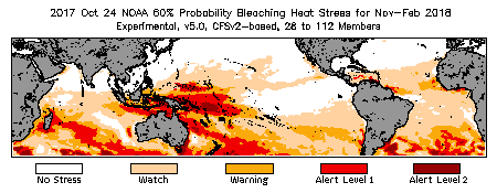 Bleaching Outlook - 60% probability