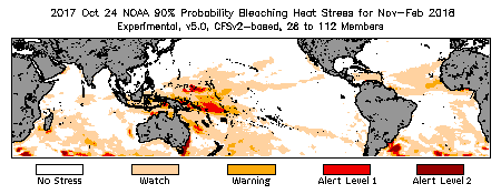 Bleaching Outlook - 90% probability