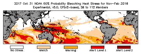 Bleaching Outlook - 60% probability