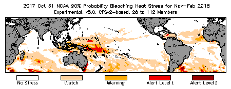 Bleaching Outlook - 90% probability