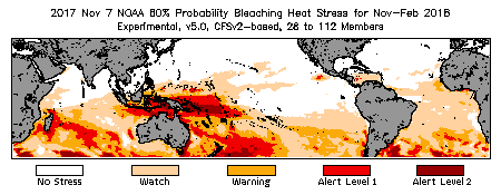 Bleaching Outlook - 60% probability