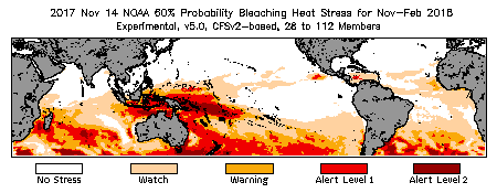 Bleaching Outlook - 60% probability