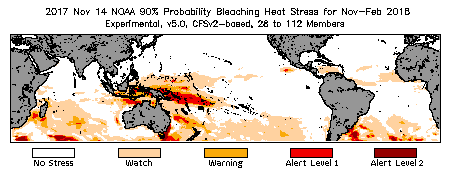 Bleaching Outlook - 90% probability