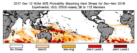 Bleaching Outlook - 90% probability