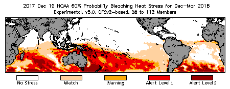 Bleaching Outlook - 60% probability