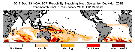 Bleaching Outlook - 90% probability