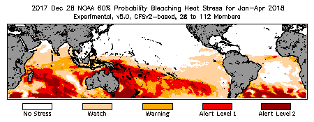 Bleaching Outlook - 60% probability